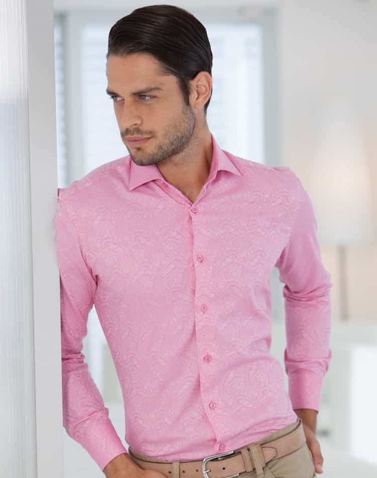 pink mens dress shirt